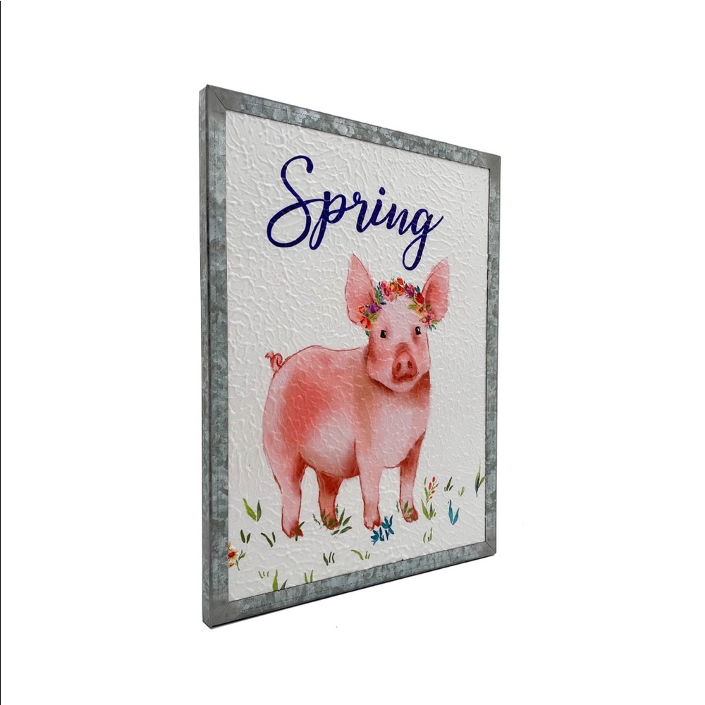 The Pioneer Woman Spring  Pig Sign - Picture 3 of 6
